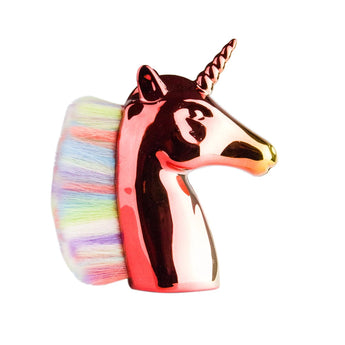 Brush to remove dust unicorn red