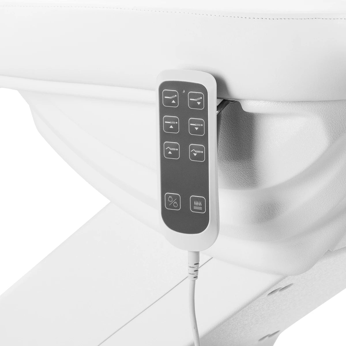 Beauty bed-couche SILLON LUXury with foot control, 3 motors, white