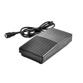 Foot drive for a milling machine with an absorber - smooth adjustment