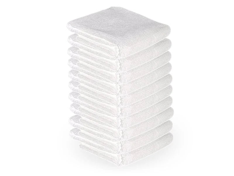 Microfiber towel 73x40cm 10pcs white