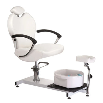 Pedicure Chair with foot massager, BR-2301, white