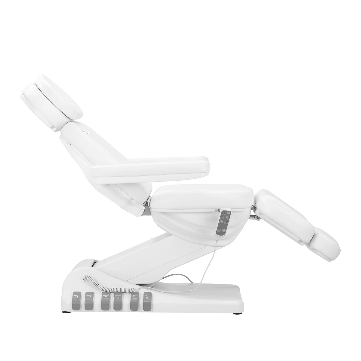 Beauty bed-couche SILLON LUXury with foot control, 3 motors, white