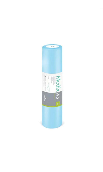 NON-woven bedsheet in roll with perforation Medixpro 60cm x 50m -BLUE