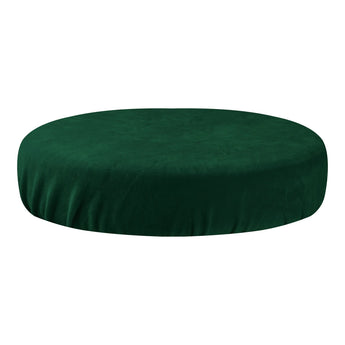 VELOUR COVER STOOL BOTTLE GREEN