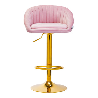 4Rico Bar Hocker QS-B16G pink velvet