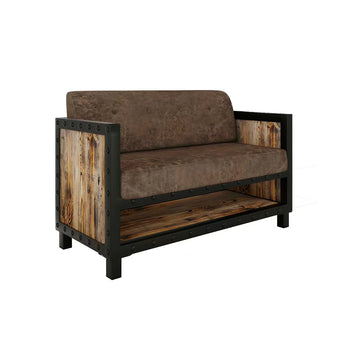 TREG Brown Wooden Couch
