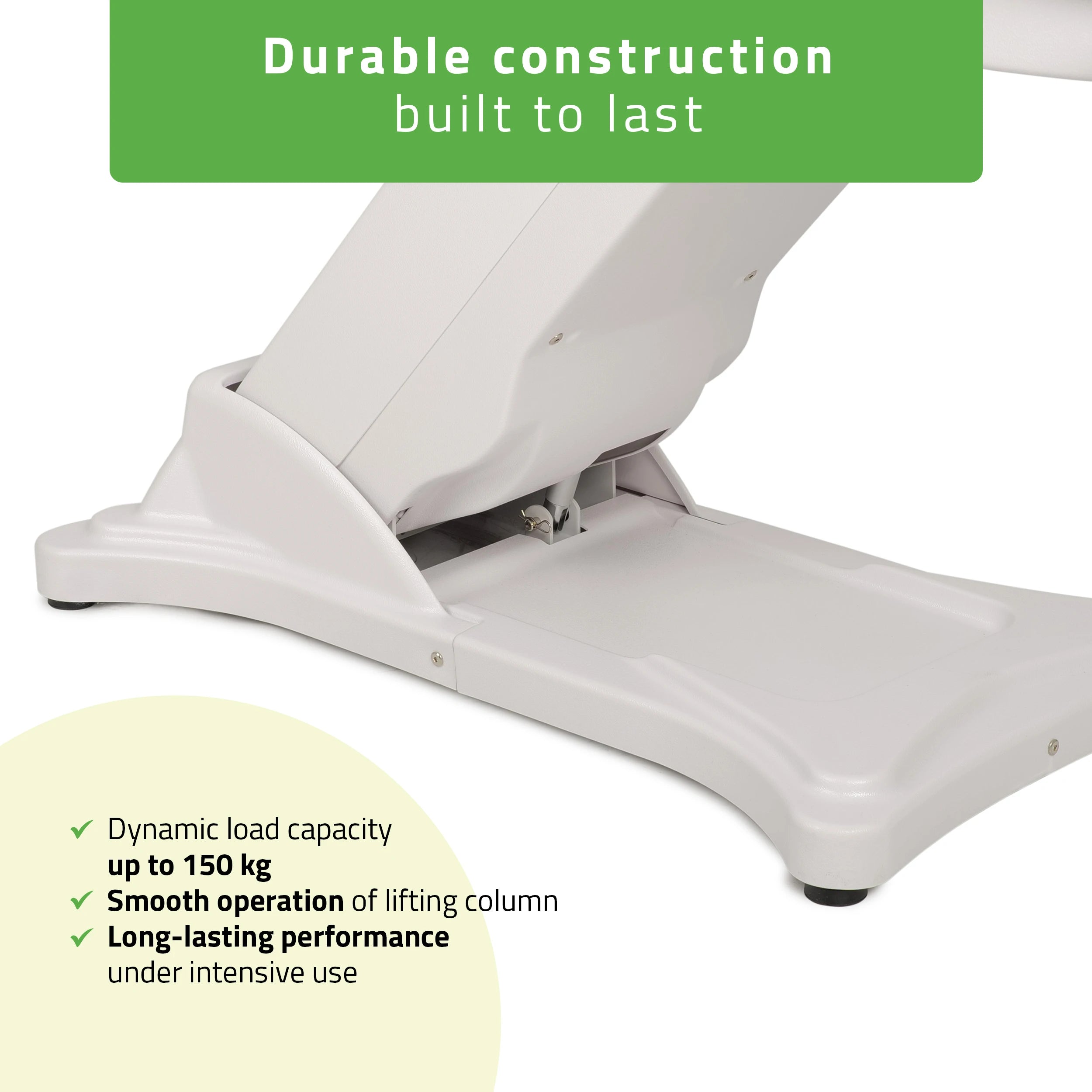 Cosmetic treatment chair, electric Elara PRO 6P, white