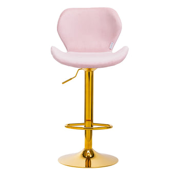 4Rico Bar Hocker QS-B15 velvet pink