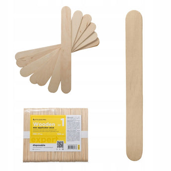 Wooden wax applicator stick EXPERT 150x17 mm (100 pcs)
