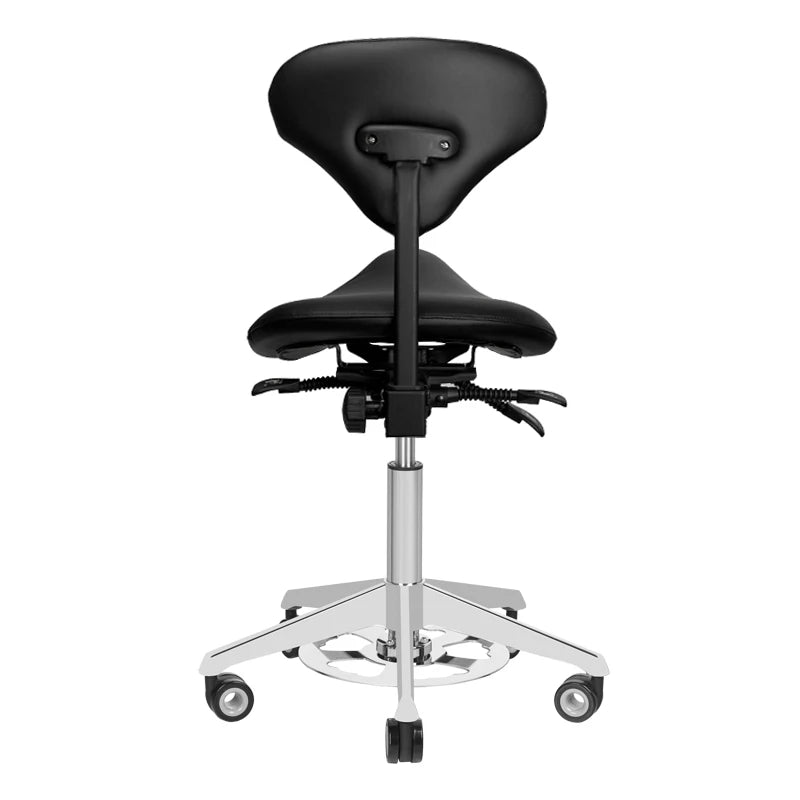 Cosmetic chair, AZZURRO 037F BUMP-UP, black