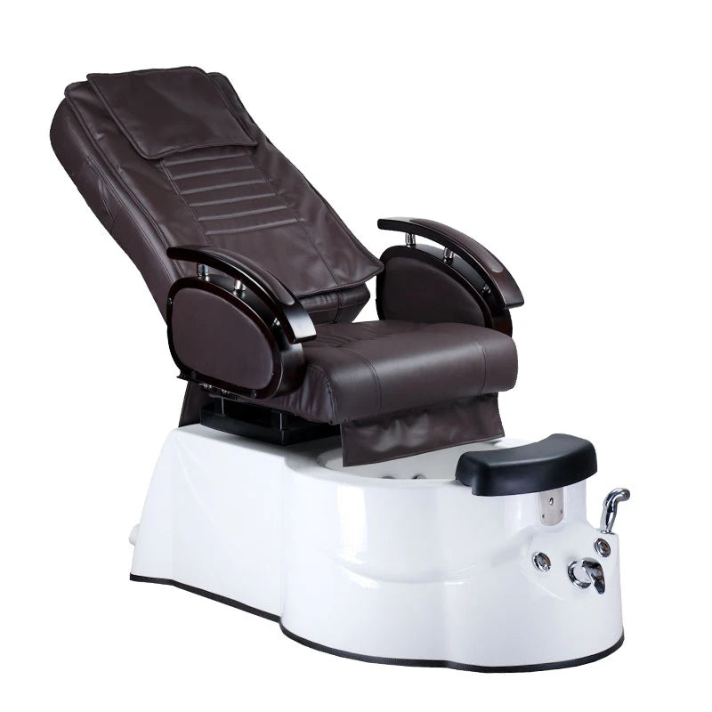 Pedicure Chair with massage BR-3820D, brown