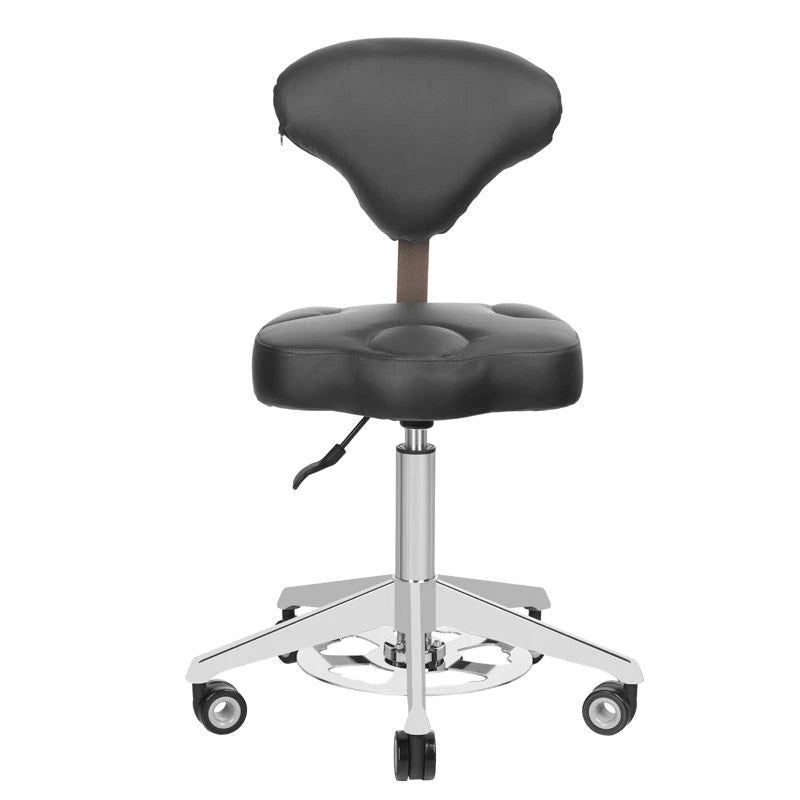 Cosmetic chair, AZZURRO 156F BUMP-UP, black