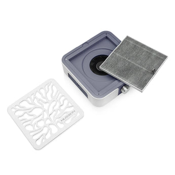 MUSSON X3 GRAPHITE 72W Nail Dust Collector for Manicure and Pedicure